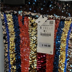 Zara Sequin skirt